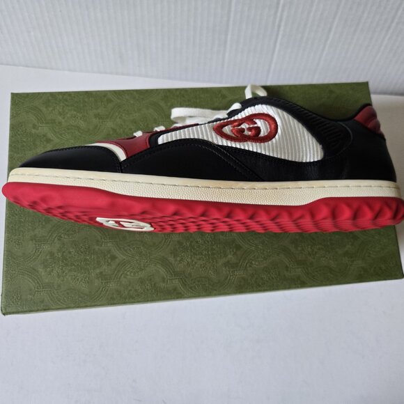 NIB Gucci Mac80 black leather Sneakers G 11.5 US 12-12.5 - Picture 11 of 13